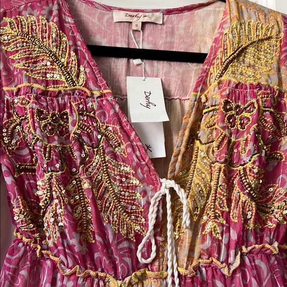 Pink and Gold Boho Maxi - Picture 3 of 7